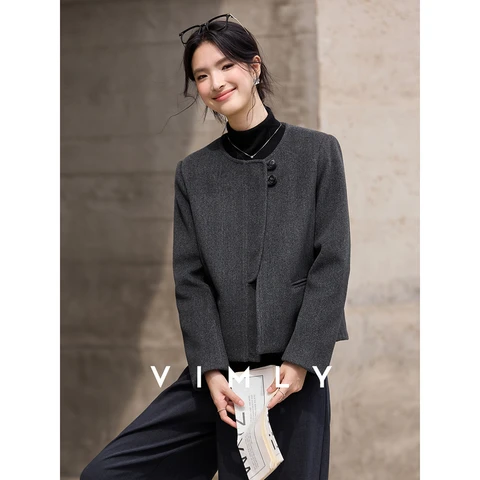 Vimly короткое шерстяное пальто для женщин  A3152