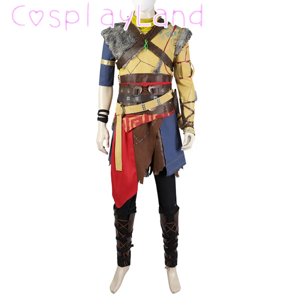 Ragnarok Atreus Cosplay Loki Costume Halloween Masquerade Battle Outfit With Accessories Men Clothing Full Set Suit images - 6