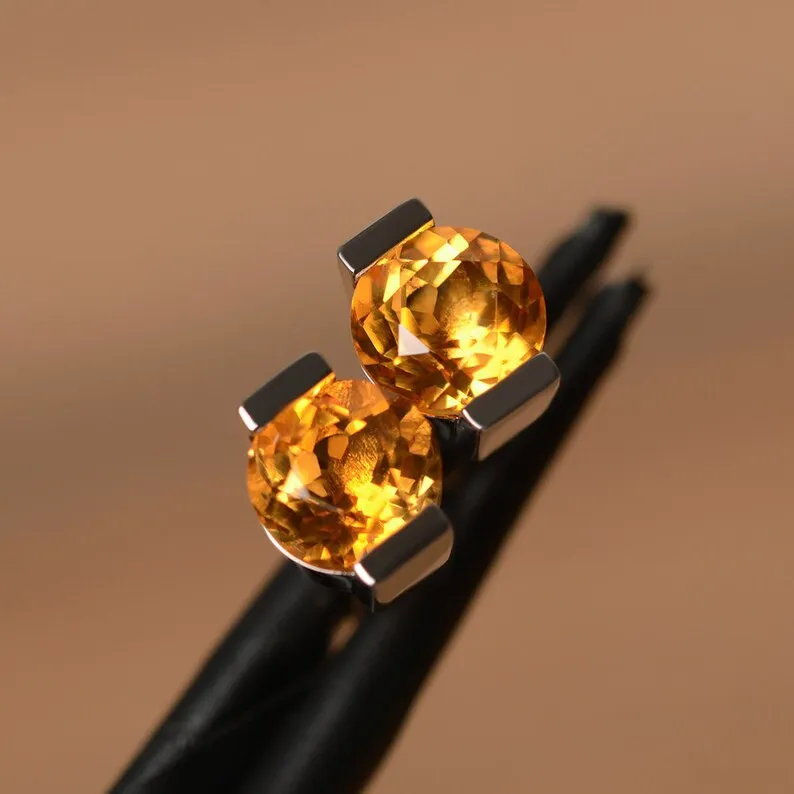

Classic Fashion Rose Red Zircon Stud Earrings for Women Girl Party Jewelry Gifts