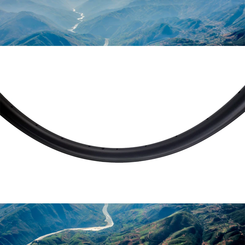 29er MTB DH 37X25mm Carbon Rim 550g Downhill 37 Wide 25 Deep Clincher Tubeless UD 3K 12K Twill 24 28 32 36 Hole Toray T700+T800 - купить по