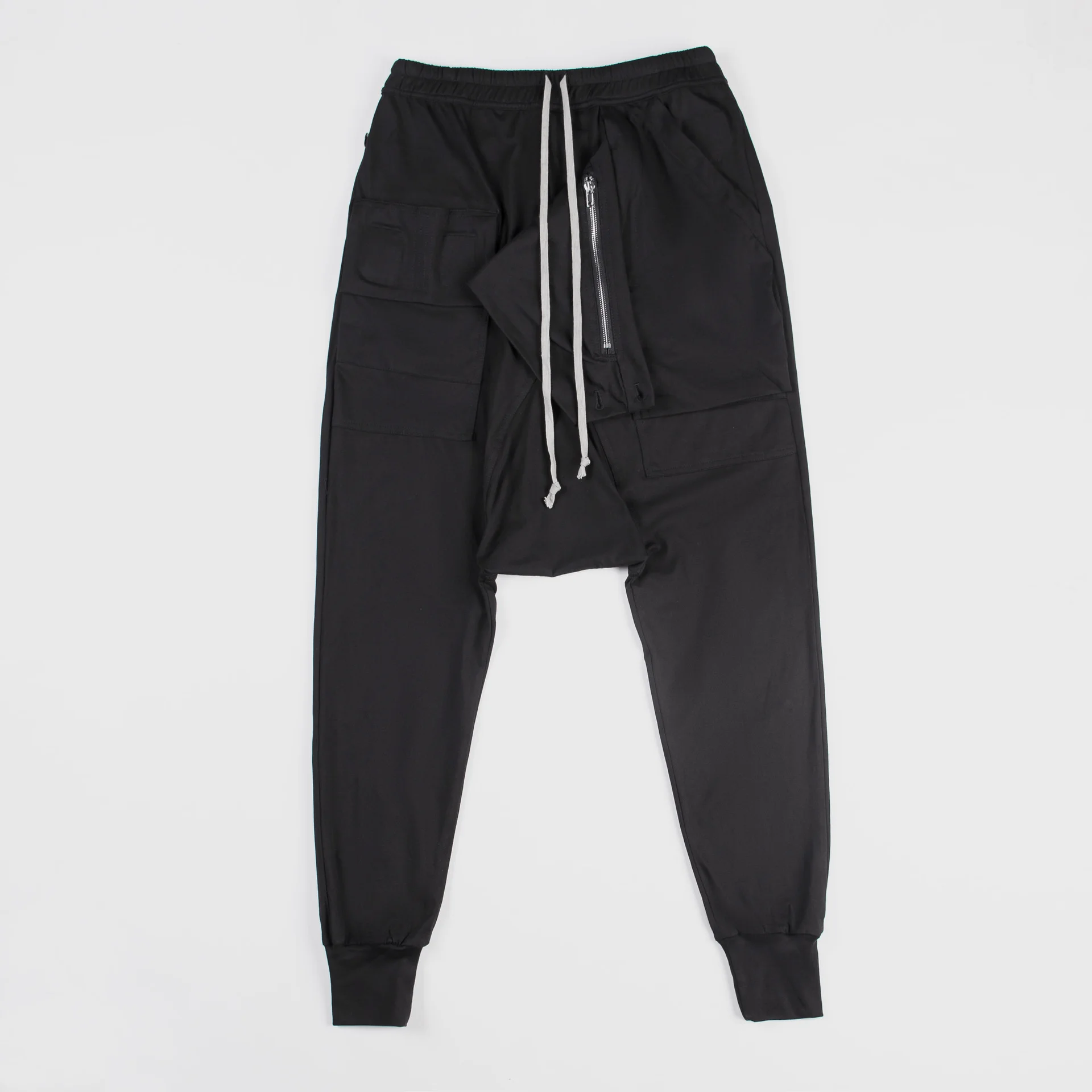 

Rick New Sweatpants Owens High Street Dark Ro Knitted Pure Cotton DS Button Harlan Pants Men