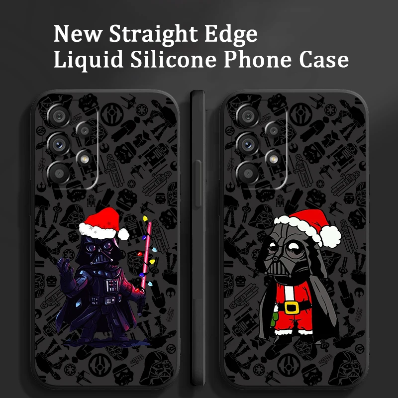 

Star Wars Hero Christmas Case For Samsung Galaxy A73 A53 A33 A52 A32 A22 A71 A51 A21S 4G 5G Liquid Rope Phone Cover