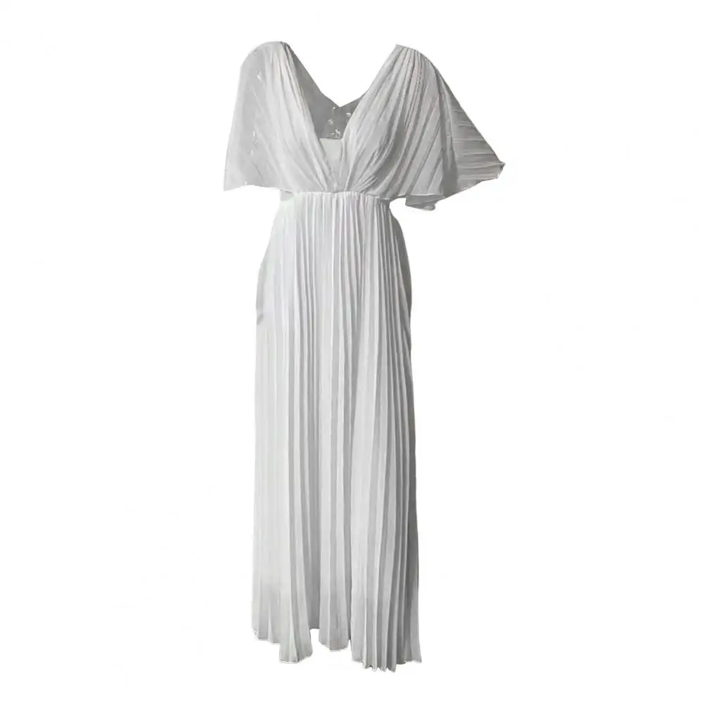 Элегантное Вечернее Платье с V-образным вырезом и рукавами-тележками