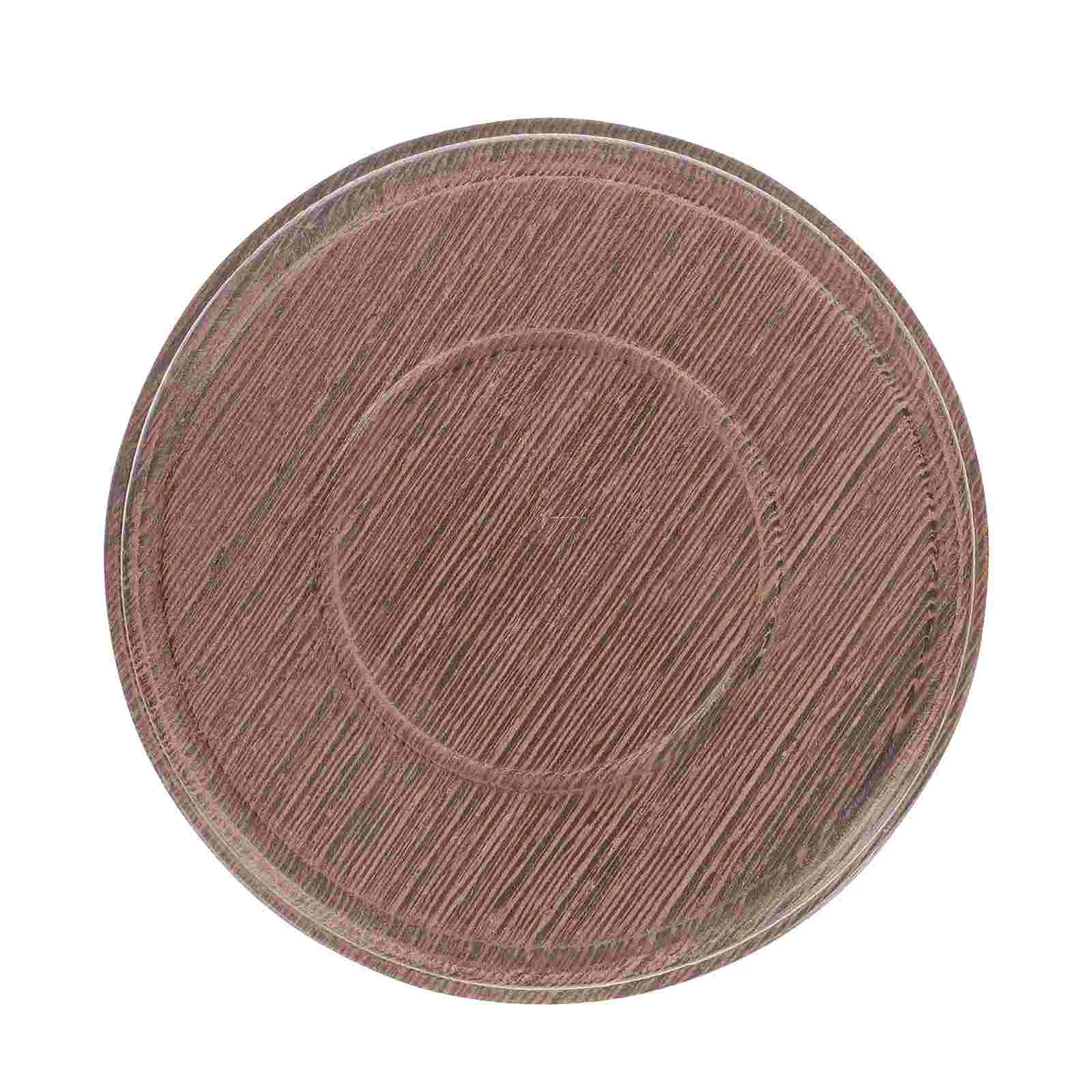 

Flower Pot Holder Round Wood Craft Vase Display Stand Teapot Display Base