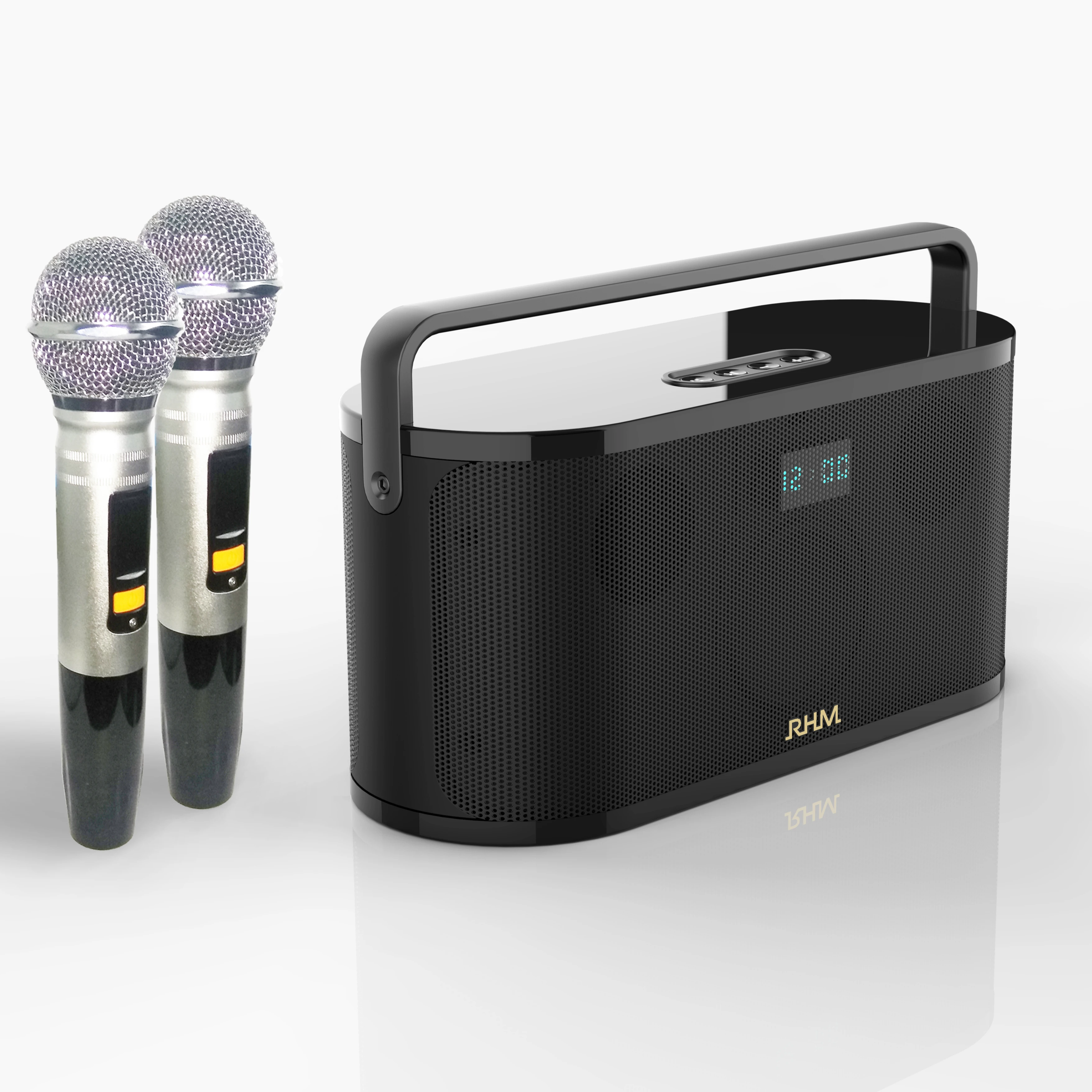 Портативный караоке Bluetooth динамик RHM RM-K777 мощностью 40 Вт устройство с 2