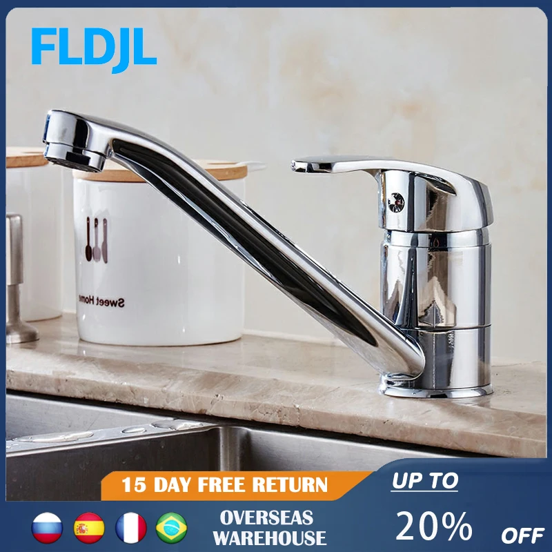 

Kitchen Rotatable Spout Single Handle Kitchen Faucet Hot And Cold Sink Faucet Swivel Faucet Sink Single-Handle Faucet 6550