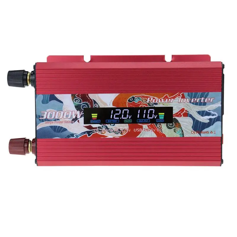 

Modified Sine Waves Inverter DC12V To AC110V 5000W Voltage Power Converter Solar Adapter Universal Home Car Inverter