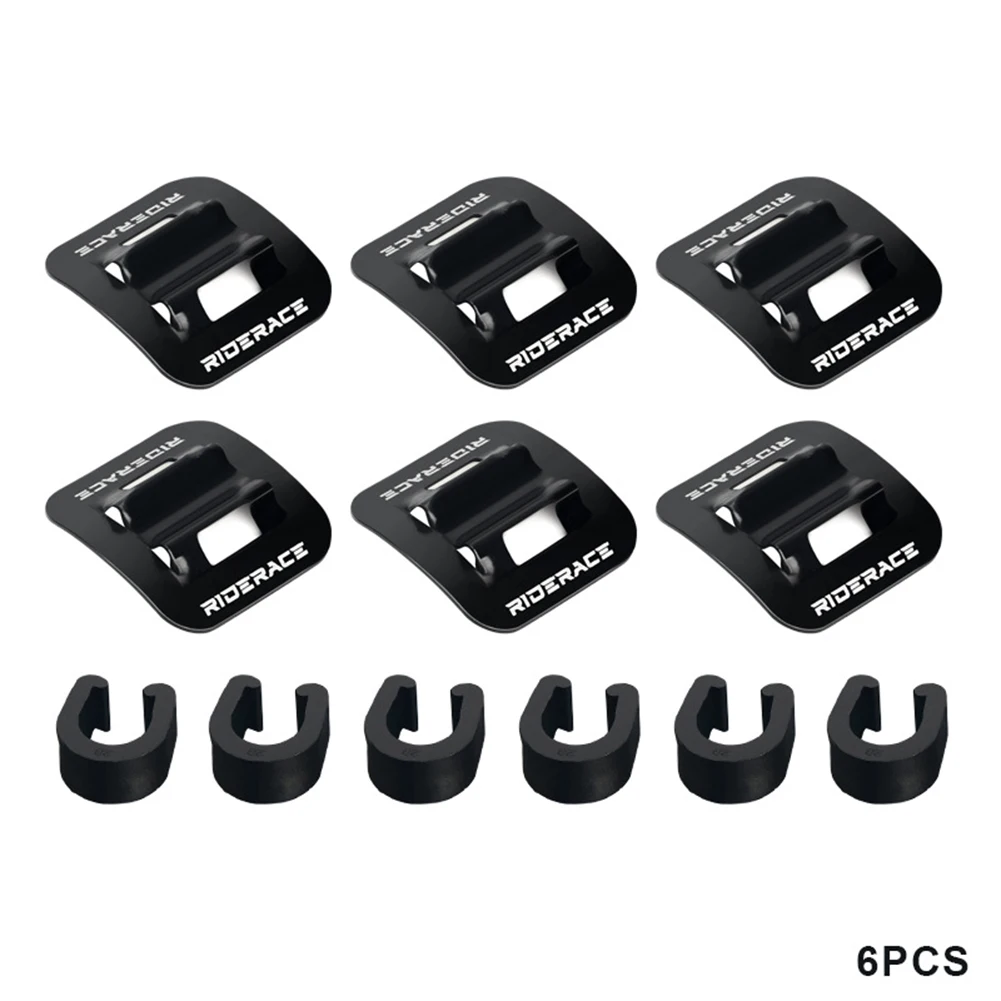 

6Pcs Bicycle C Clips Clamps Wire Holder Bicycle Shift Brake Housing Line Tubing Buckle Tube Clip Cycling Accessories