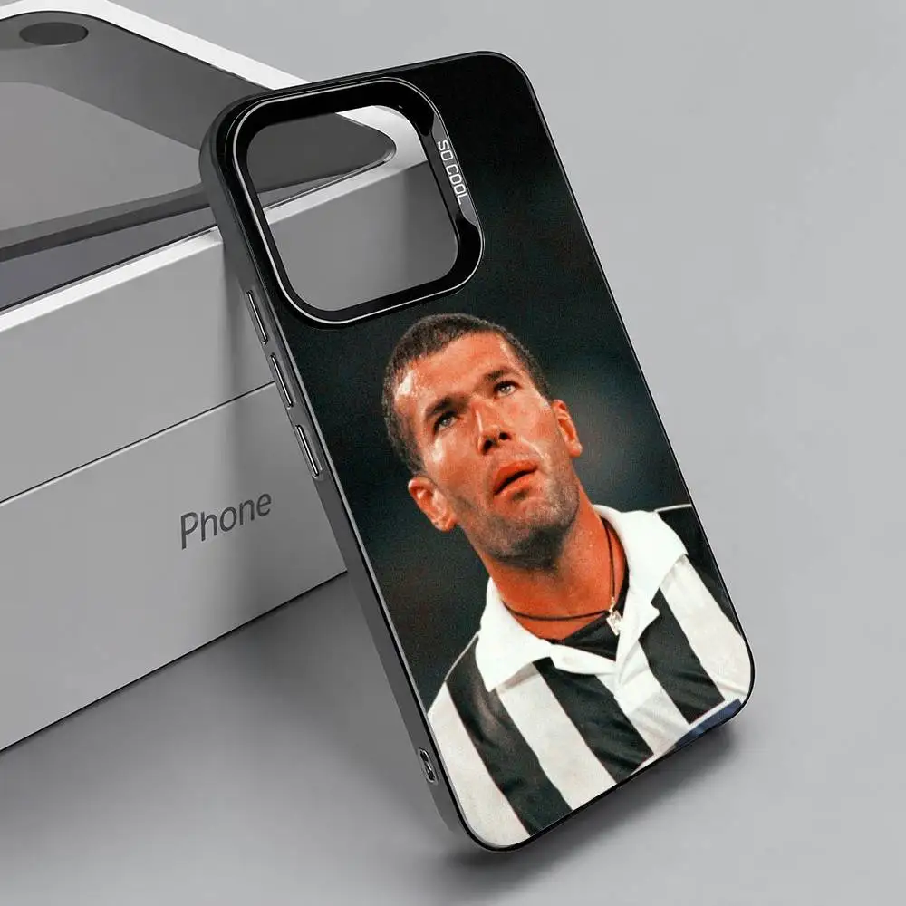 Фото Чехол для телефона Football Star Z-Zinedines Z-Zidane для iPhone 17, 16, 15, 14, 13, 12 Plus Pro Max XS, глянцевый черный, внутренняя крышка №5