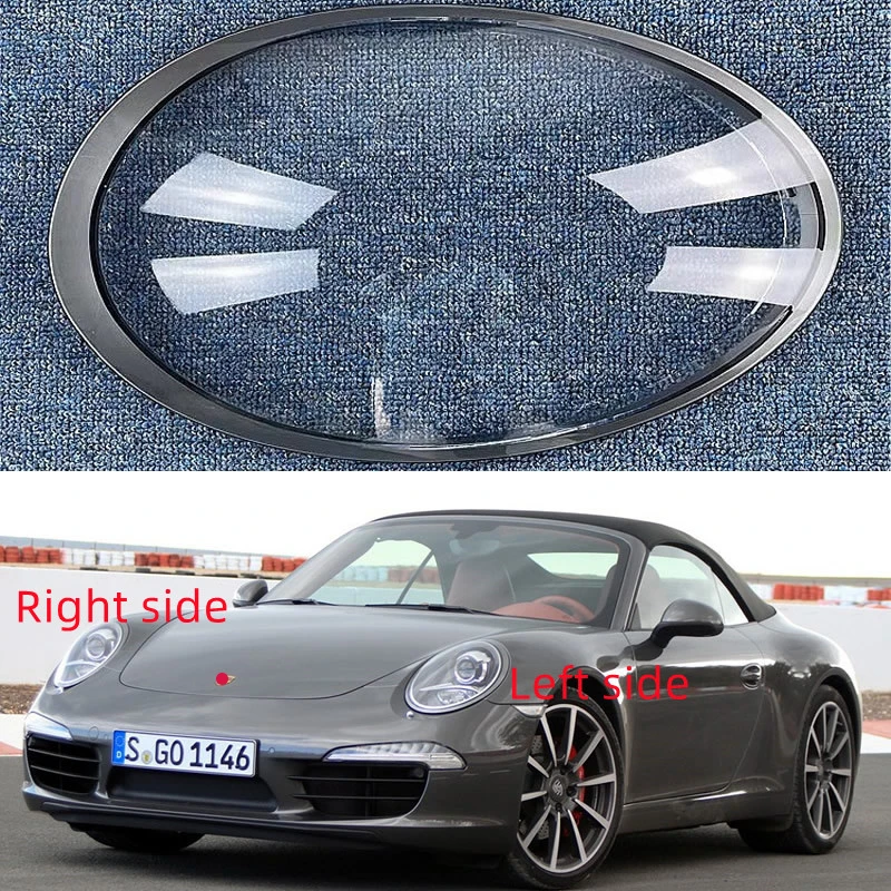 

Автомобильные аксессуары для Porsche 911 Targa/Carrera 2012-2021, крышка фары, корпус лампы, абажур, прозрачная затеняющая маска из оргстекла