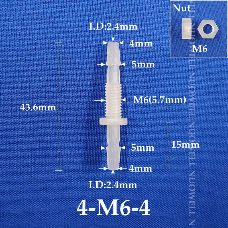

Соединители для труб PP M6~M10 для аквариума