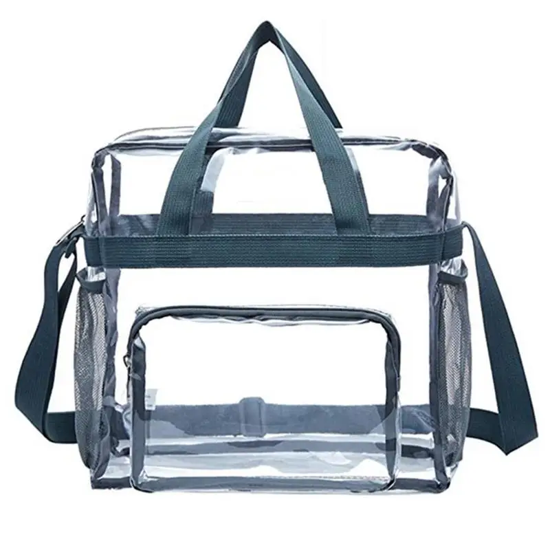 

Clear Stadium Bag Clear Backpack For Men And Women See Through Clear Handbag Purse Bag For Work Beach Stadium Makeup Cosmetics