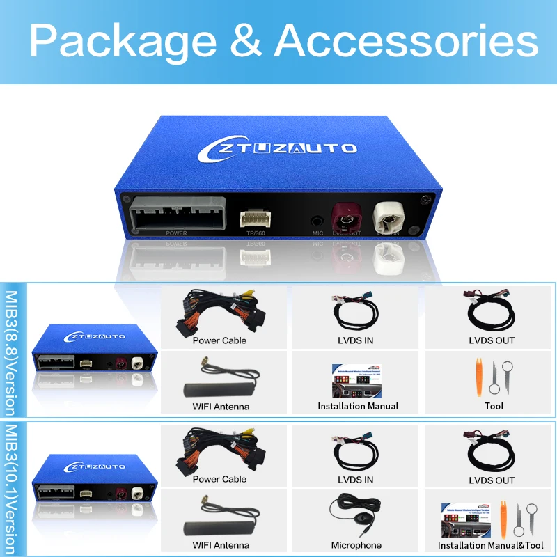 Беспроводной CarPlay Android Auto для Audi Q3L MIB3 2019-2024 с зеркальной связью функция навигации