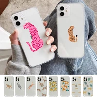 colorful leopard milk cow zebra phone case for iphone 11 12 13 mini pro xs max 8 7 6 6s plus x 5s se 2020 xr clear case