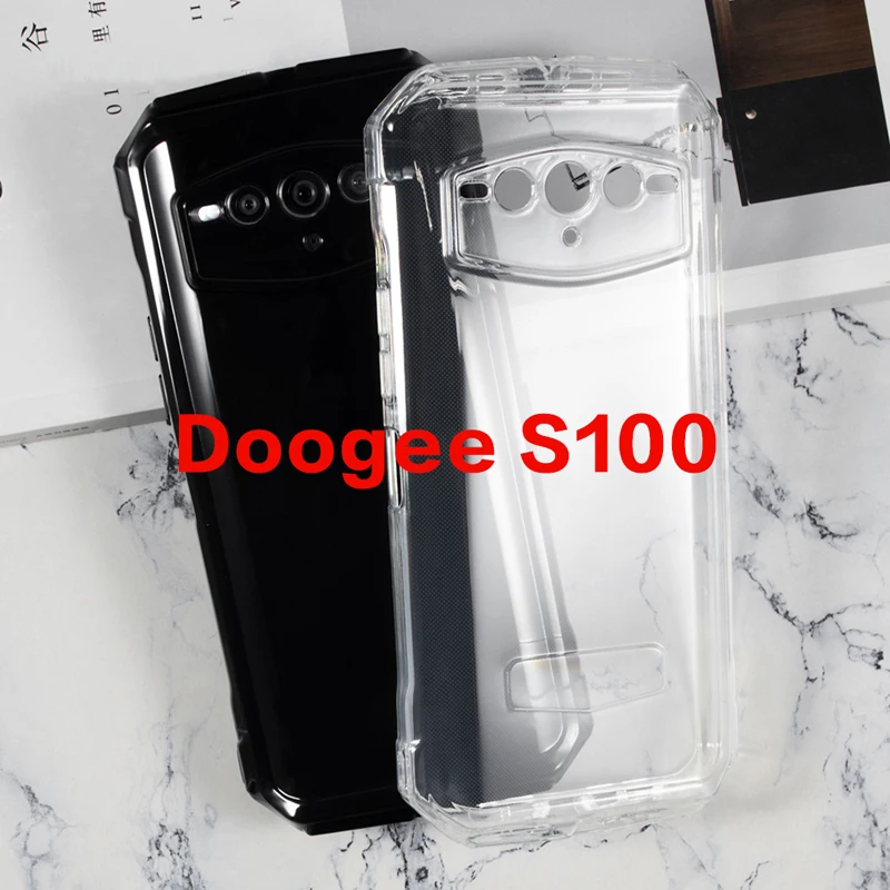 

For Doogee S100 6.58" чехол Silicone Phone Protective Back Shell Soft TPU Cover For Doogee S100 корпус Shell Bumper Case