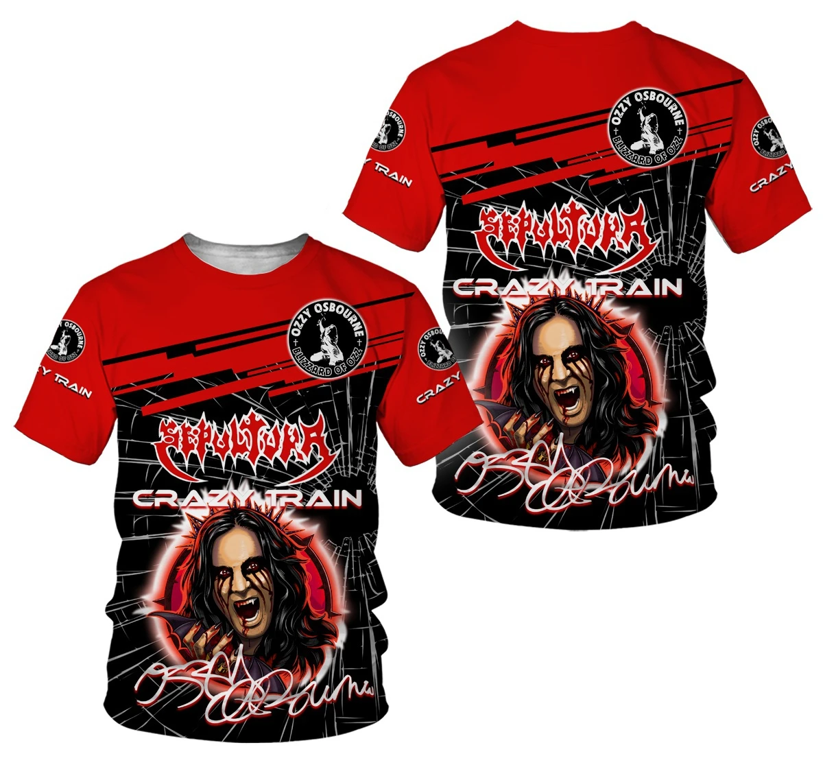 Футболка с 3d принтом OZZY OSBOURNE