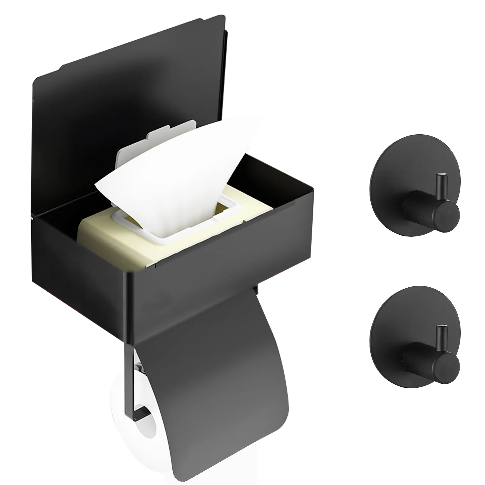 

Держатель для туалетной бумаги из нержавеющей стали, без отверстий, настенное крепление, стандартная полка для хранения, стеллаж для хранения бумаги, коробка для салфеток