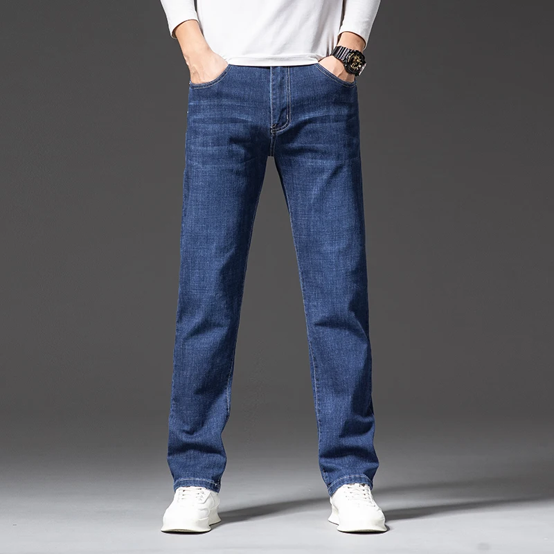 2024 винтажная одежда мужские мешковатые брюки Vetement Homme Роскошные джинсы черного