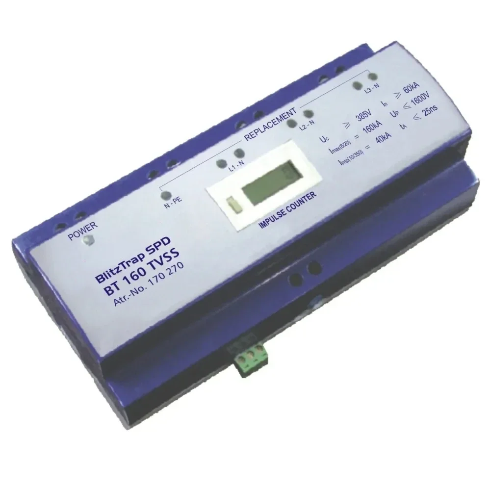 Импульсный счетчик Uc 385V в 40KA Imax 100KA до 2000V ударов молнии