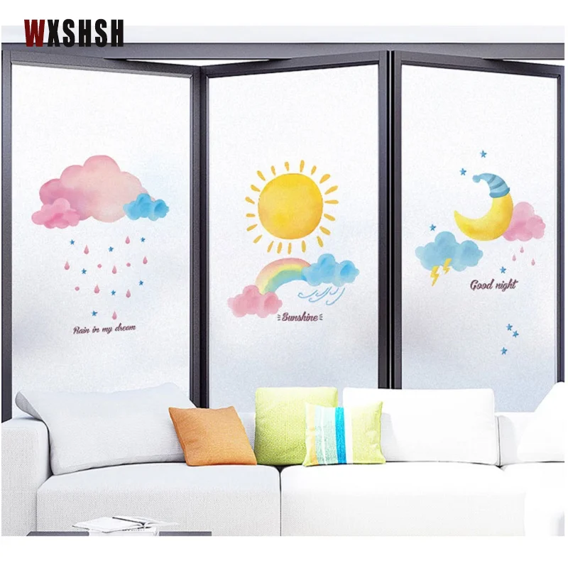 Стеклянная пленка индивидуального размера статическая липкая декоративная для