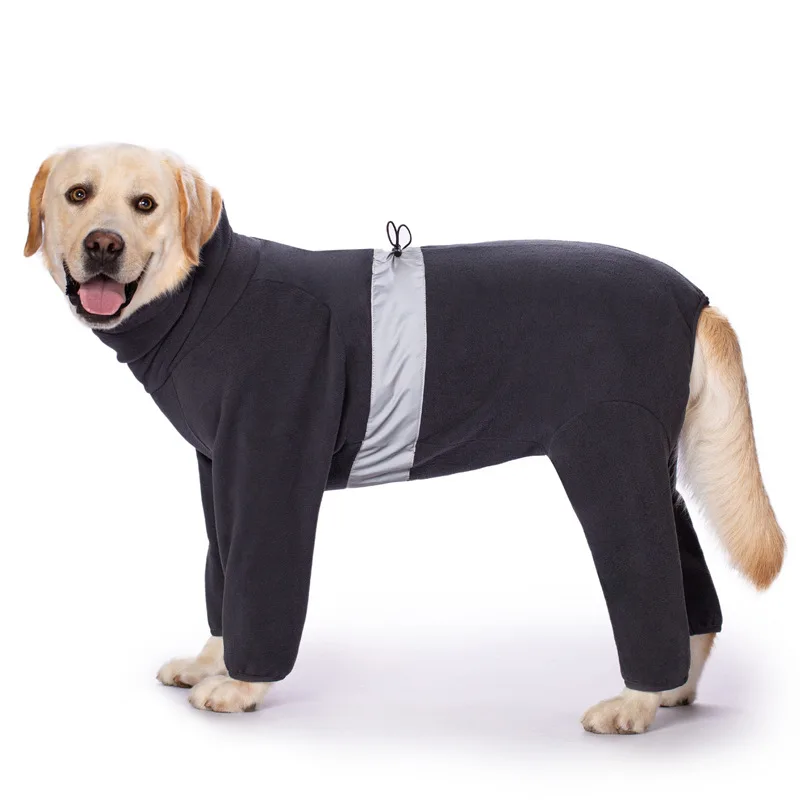 

Big Dog Clothes Autumn and Winter Clothing Labrador Medium and Large Dog Fat Dog Turtleneck Warm Fleece Four-legged Clothes
