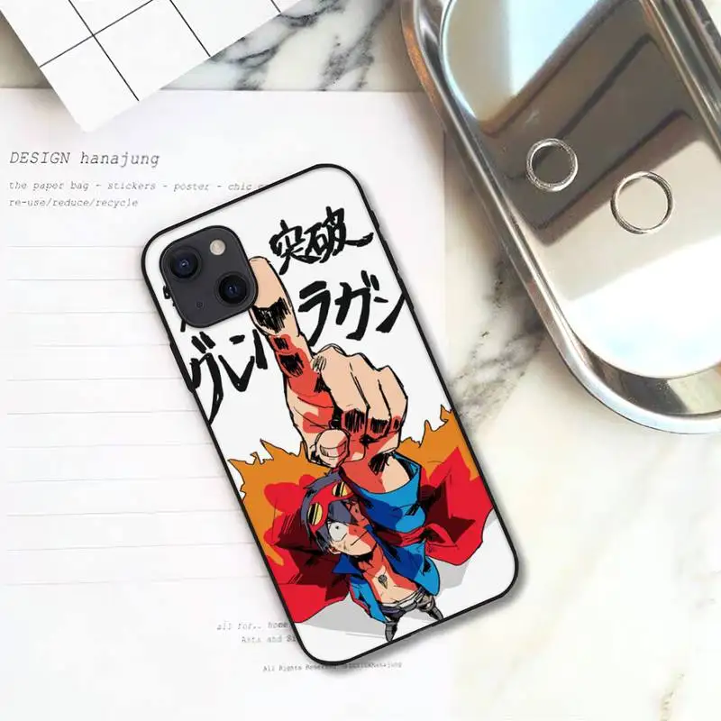 Чехол для телефона RUICHI Tengen Toppa Gurren Lagann iPhone 11 12 Mini 13 Pro XS Max X 8 7 6s Plus 5 SE XR | Мобильные