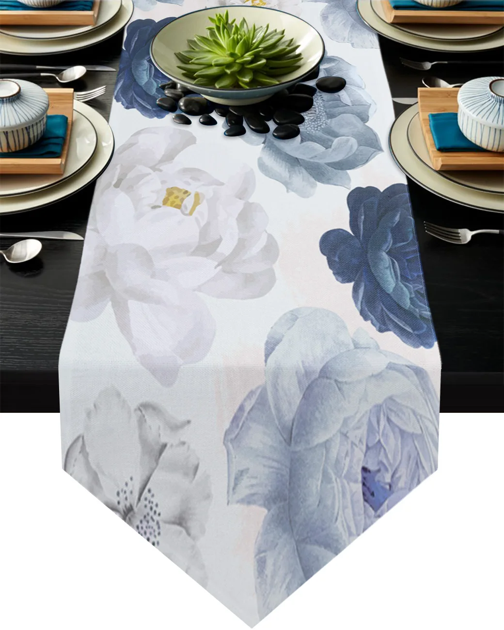 

Современная скатерть с акварельными цветами, Декоративная скатерть в стиле кантри для дома, гостивечерние, кухни, обеденного стола