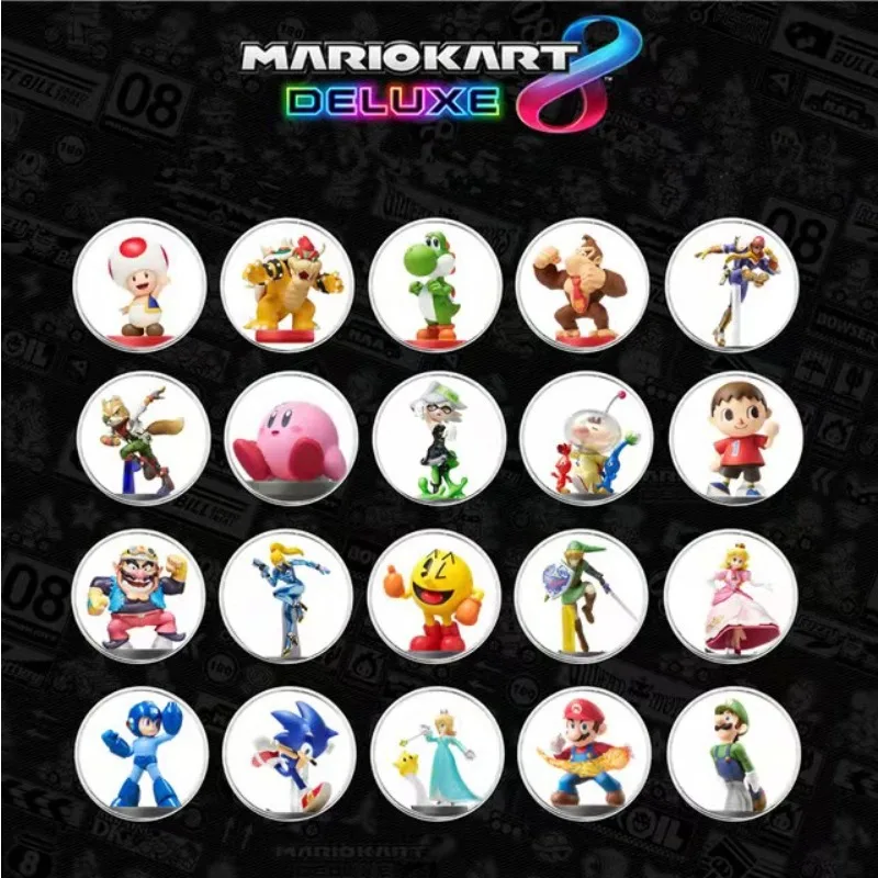 

For NS Super Mario Kart Odyssey Series Game Round Amiibo Linkage Cards, Animal Forest Villager Mobile Forest RV Cards