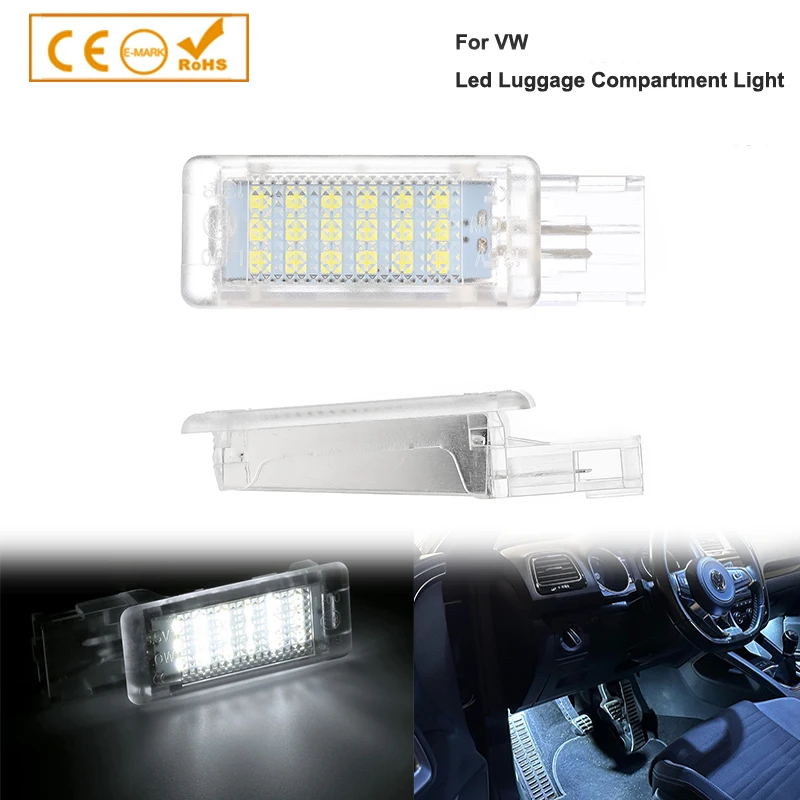 Фото 2 шт., лампа для чемодана, для Seat Alhambra Ateca Skoda Superb Rapid VW Golf Passat Jetta Polo Sharan Caddy №1