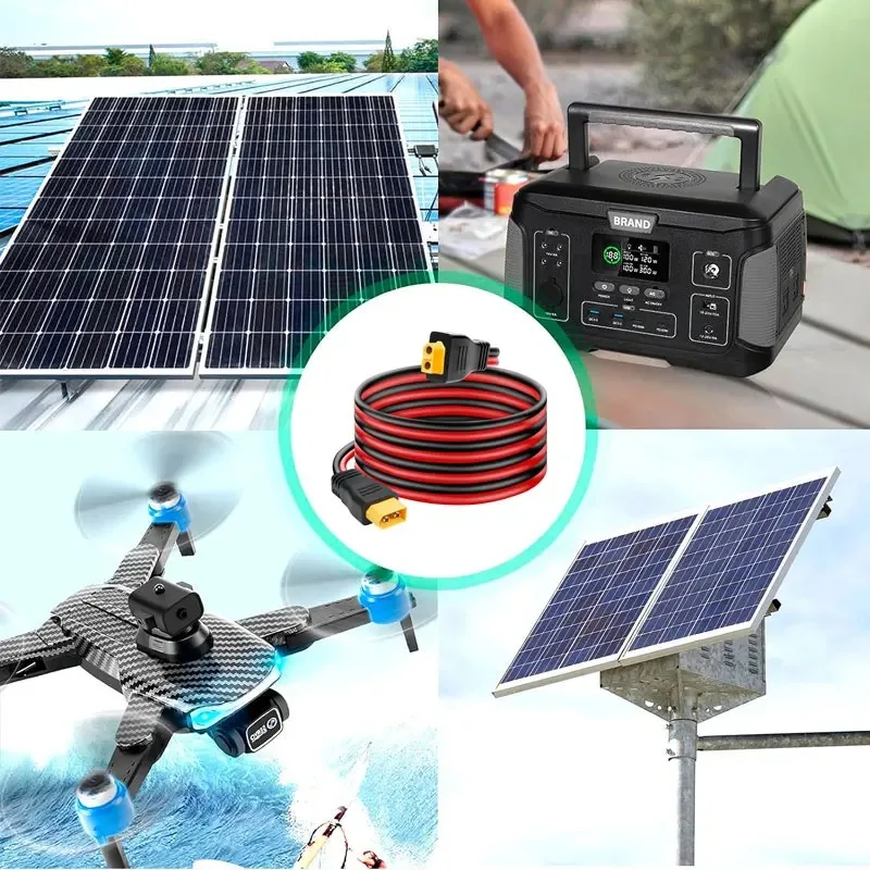 Кабель для зарядки 6м 3м 12AWG с разъемами XT60 (мужской) и XT60 (женский) для ALLPOWERS R600 R1500 R2500, Ecoflow River Delta и др. Солнечный генератор (art.: 3920dcc0cb7cb) - 3920dcc0cb7cb
