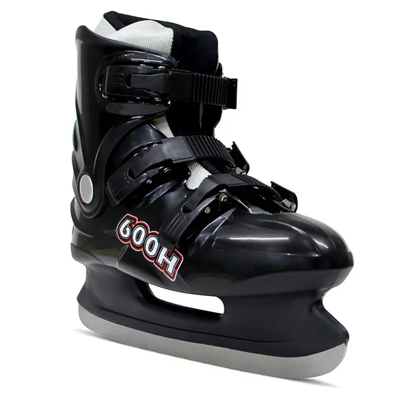 Most Popular Impactive Resistance Plastic Hard Shell Adjustable Sizes Ice Skates Shoes for Adult