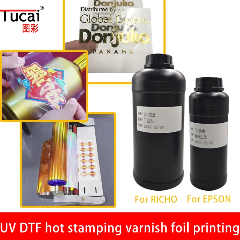 

UV DTF hot stamping varnish foil printing