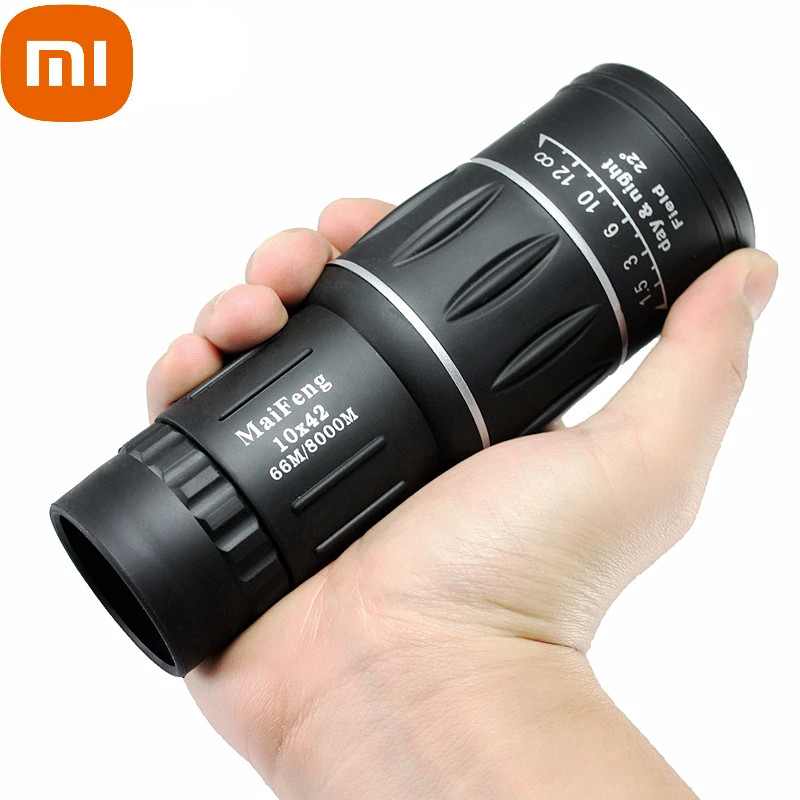 Монокуляр Xiaomi мощный 10X42 водонепроницаемый телескоп с HD зрением бинокль дальнего
