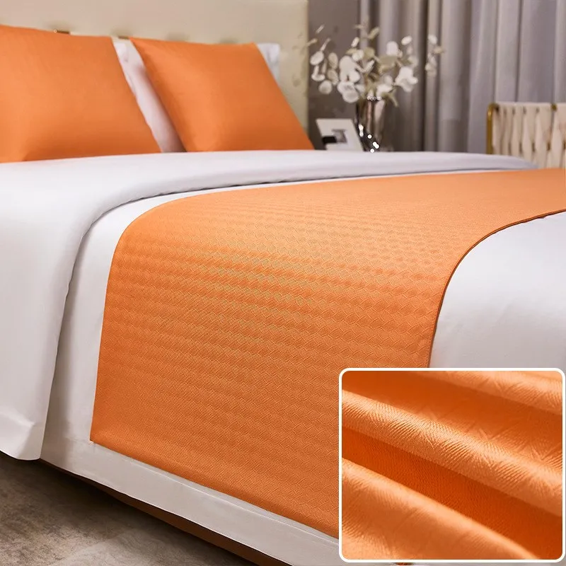 Bed Tail Towel Solid North H Ou Light Luxury High end Simple B & Bedding Article Hotel Flag