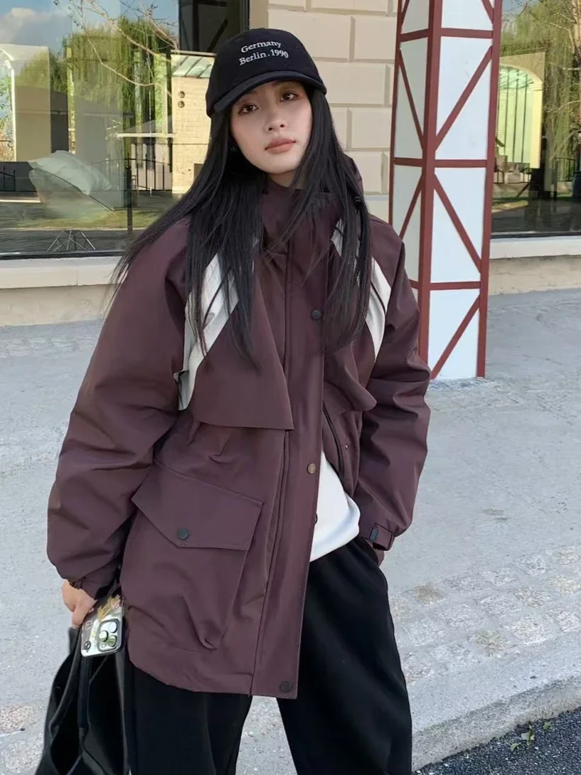 Осень/зима 2022 новый женский пуховик с капюшоном белый утиный пух ветрозащитная