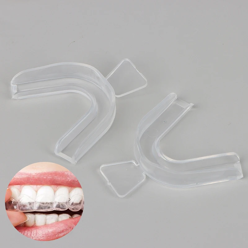 

2pcs Soft Silicone Tooth Orthodontic Braces Mouth Protector Teeth Whitening Trays Invisible Orthodontic Braces Oral Care Hygiene