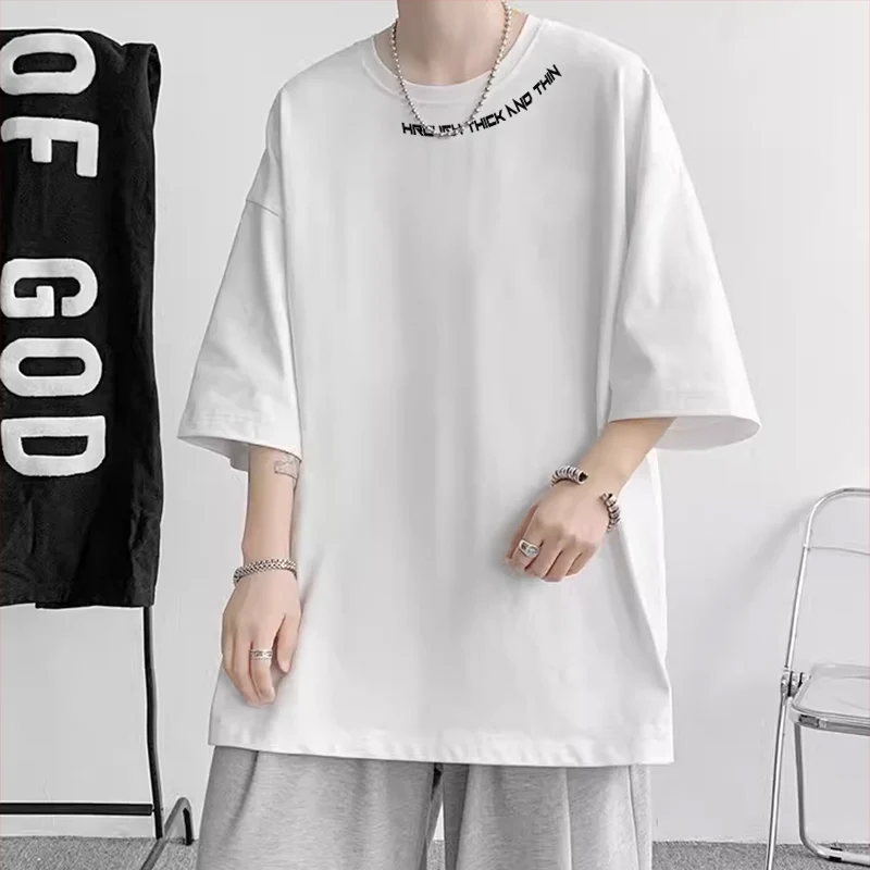 Футболка с короткими рукавами American High Street 300G из плотного чистого хлопка мужская