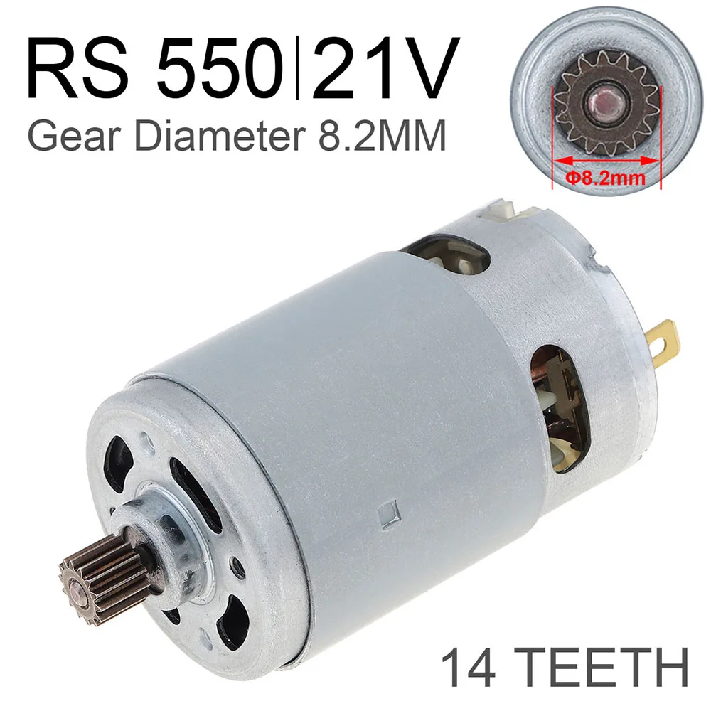 

DC Motor 21V 29800RPM 14 Teeth 8.2mm Gear Electric Saw Micro Motor for Mini Reciprocating Saw Rechargeable Hand Saw RS550