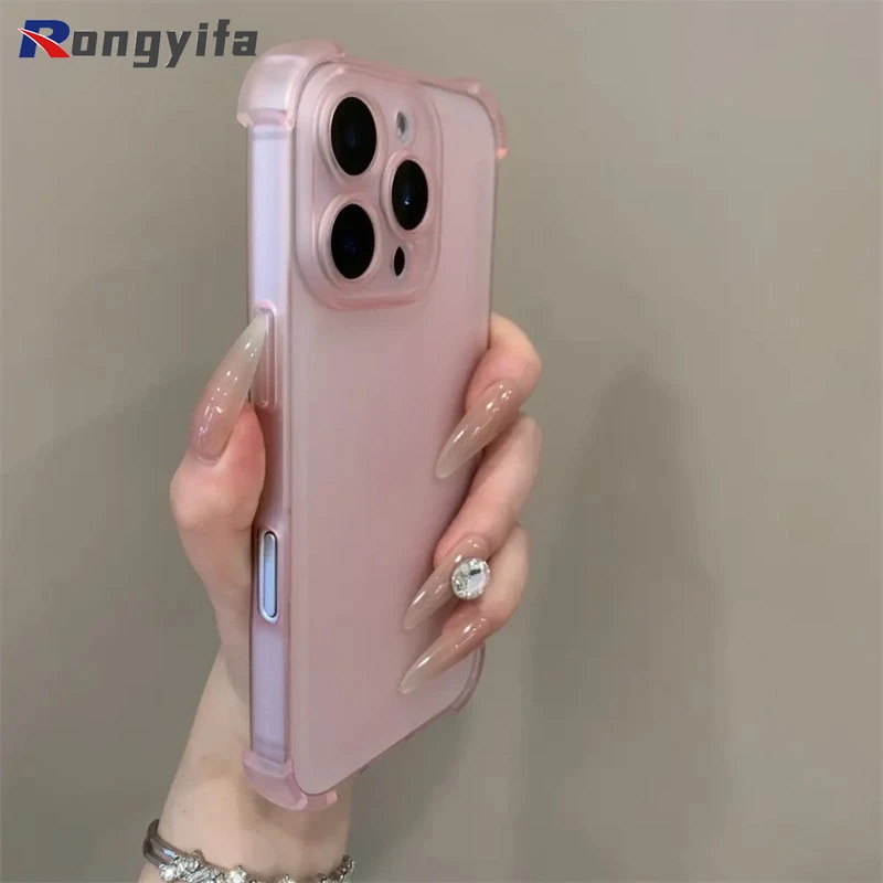Фото Чехол для телефона Ice Mist для Realme GT7 Pro C15 C12 C11 9i 7i Global 5 5s 5i 6i, матовая задняя крышка, простая мягкая противоударная крышка AirBag №4