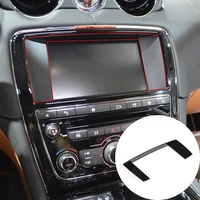 abs carbon fiber car styling car navigation decorative frame sticker car interior modification parts for jaguar xj 2010 2016