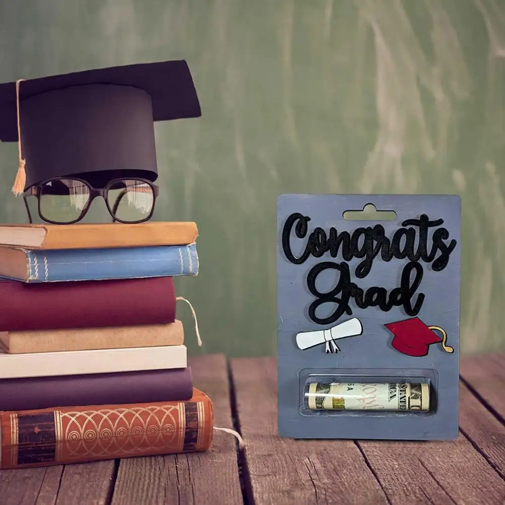 

Unique Graduation Elements Eye-catching Graduation Season Money Clip Greeting Card Decoration Home Supply