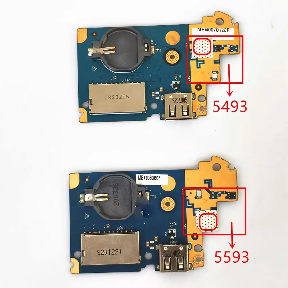Фото Для ноутбука Dell Inspiron 5493 5593 Vostro 3400 3401 3500 3501, USB COMS, порт для чтения карт, разъем, кнопка питания, кабель платы №4