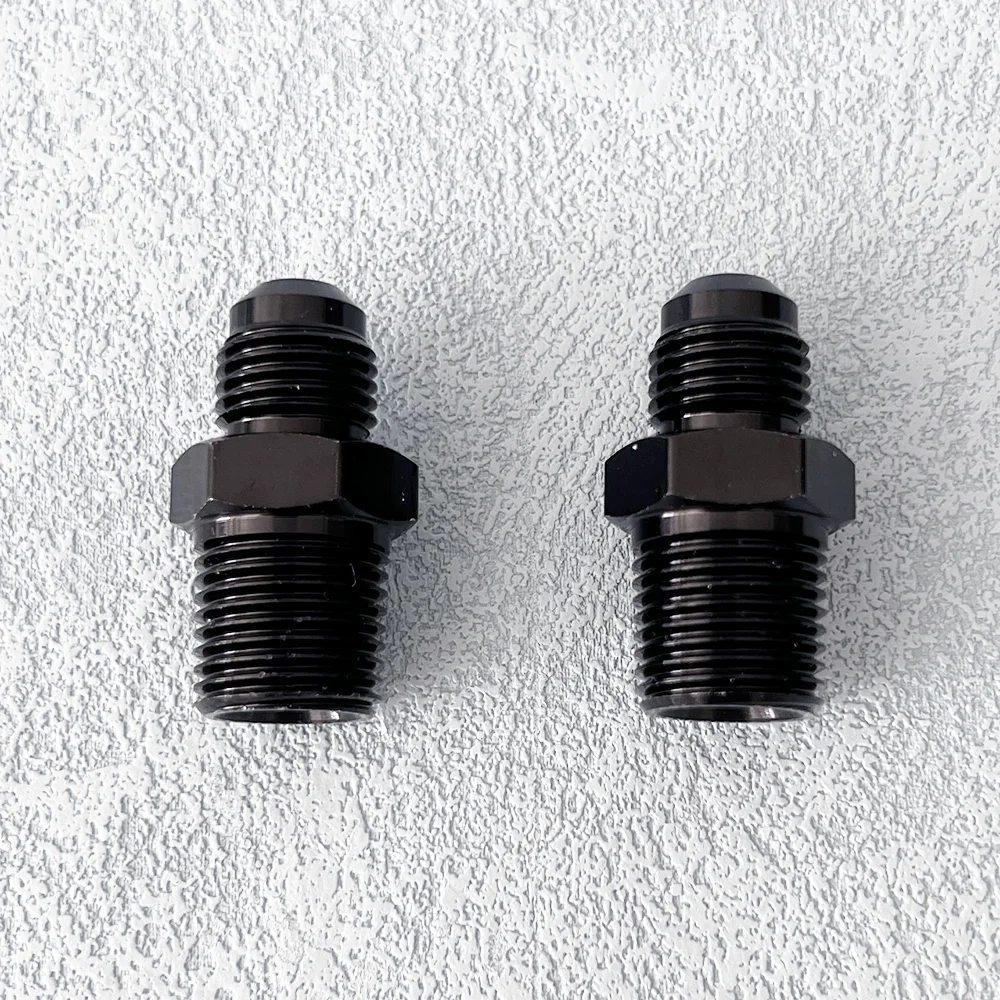 BlackAN3AN4AN AN8AN10AN12 до 1/8 1/4 3/8 1/2 3/4 NPT масло-стандартный прямой адаптер для топливного