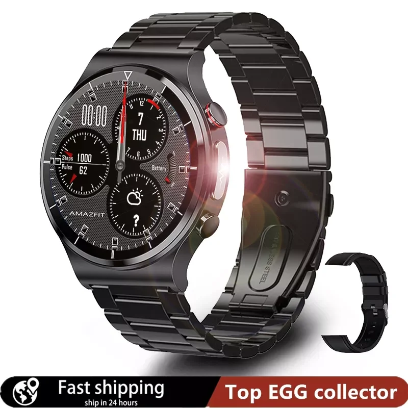 

Mode Men Smart Watch ECG+PPG Body Temperature Blood Pressure Heart Rate IP68 Waterproof Wireless Charger Smartwatch