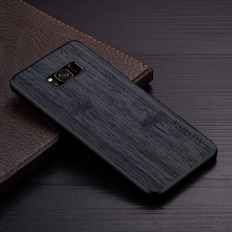 Фото Чехол для Samsung Galaxy S26 Ultra Pro Edge S9 S8 S26+ Plus с текстурой под дерево из искусственной кожи, чехол для телефона Samsung S26 Ultra №5