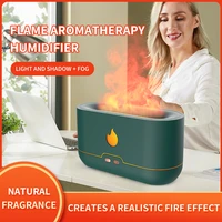 flame aroma diffuser air humidifier ultrasonic flame humidifier cool mist maker fogger essential oil lamp difusor fragrance home
