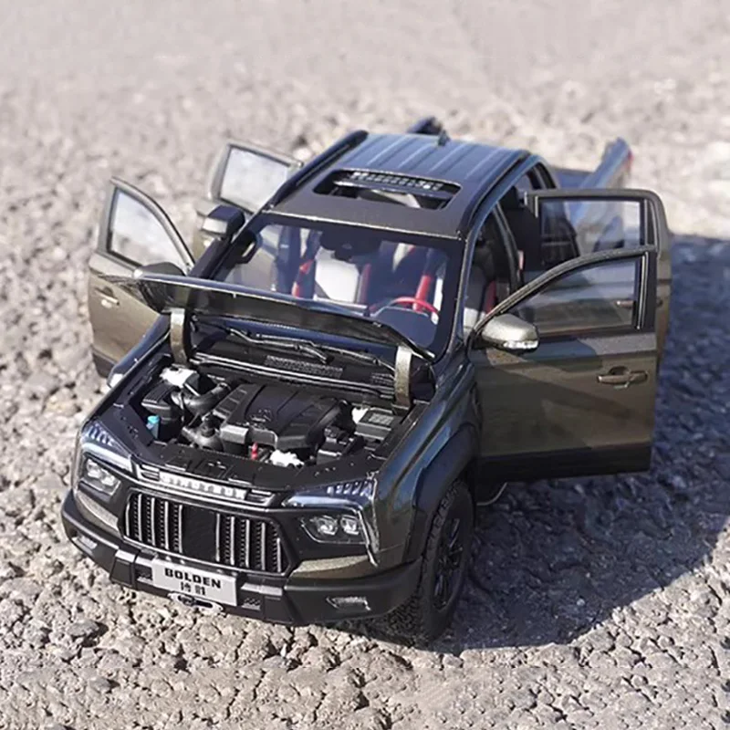 Фото Масштабная модель внедорожника Bosheng S9 4x4 (пикап) из сплава, 1:18, для тяжелых условий эксплуатации №5