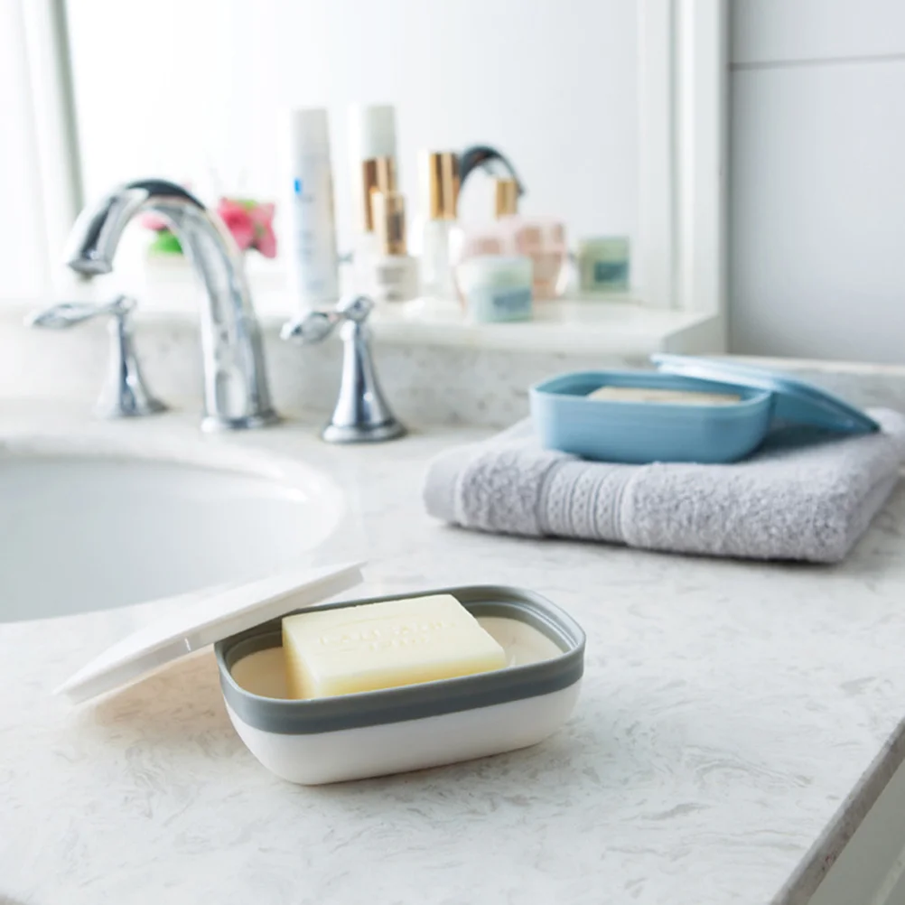 

Soap Dish Shower Case Holder Bathroom Box Container Travel Tray Dispenserbathtub