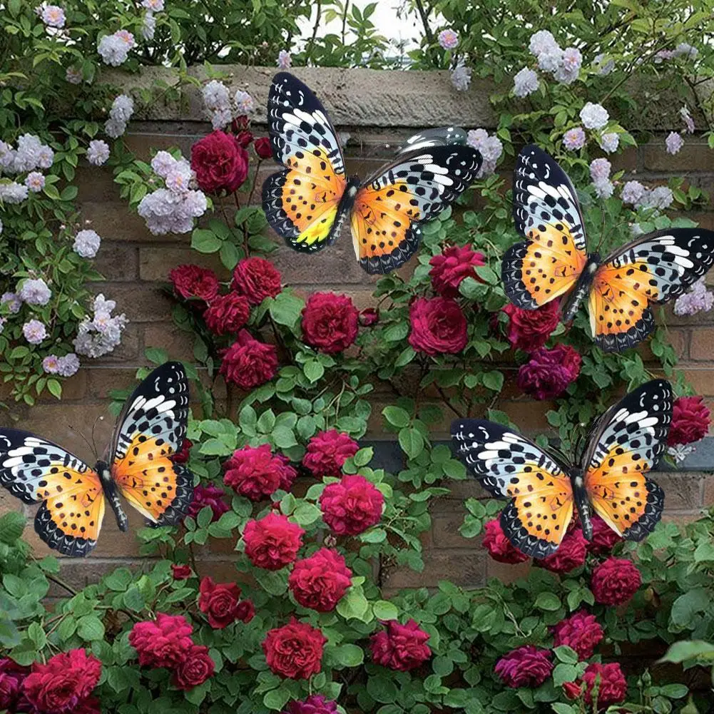 Настенный декор с железной бабочкой подвесная скульптура для дома улицы спальни