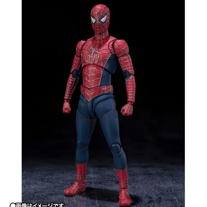 

BANDAI S.H. Фигурки искусства Человек-паук Оригинальные фигурки без дороги для дома дружественный район Tobey Коллекционные Фигурки Модель